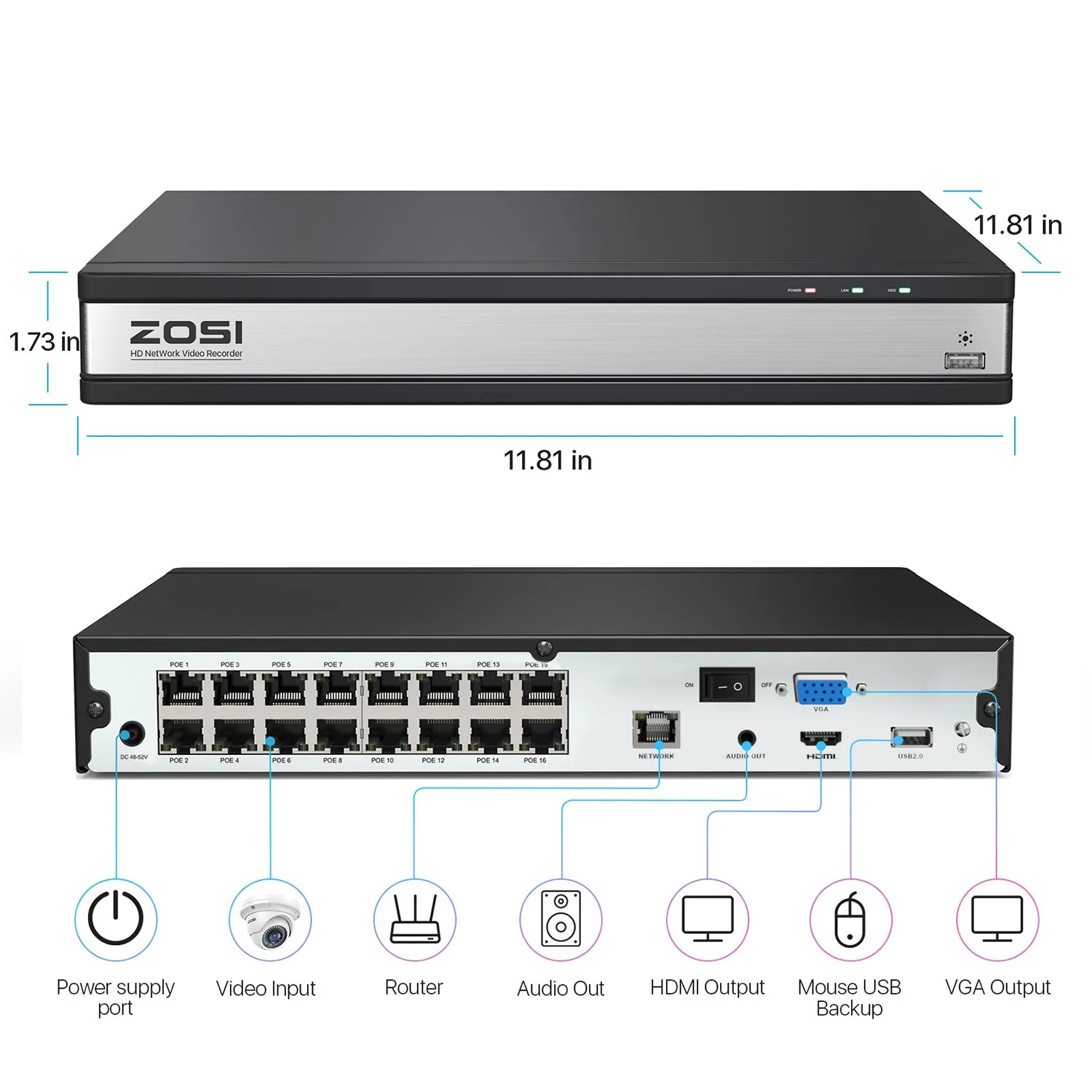 C220 4MP Security Camera System + 4K 16 Channel PoE NVR + 4TB Hard Drive - Image 19