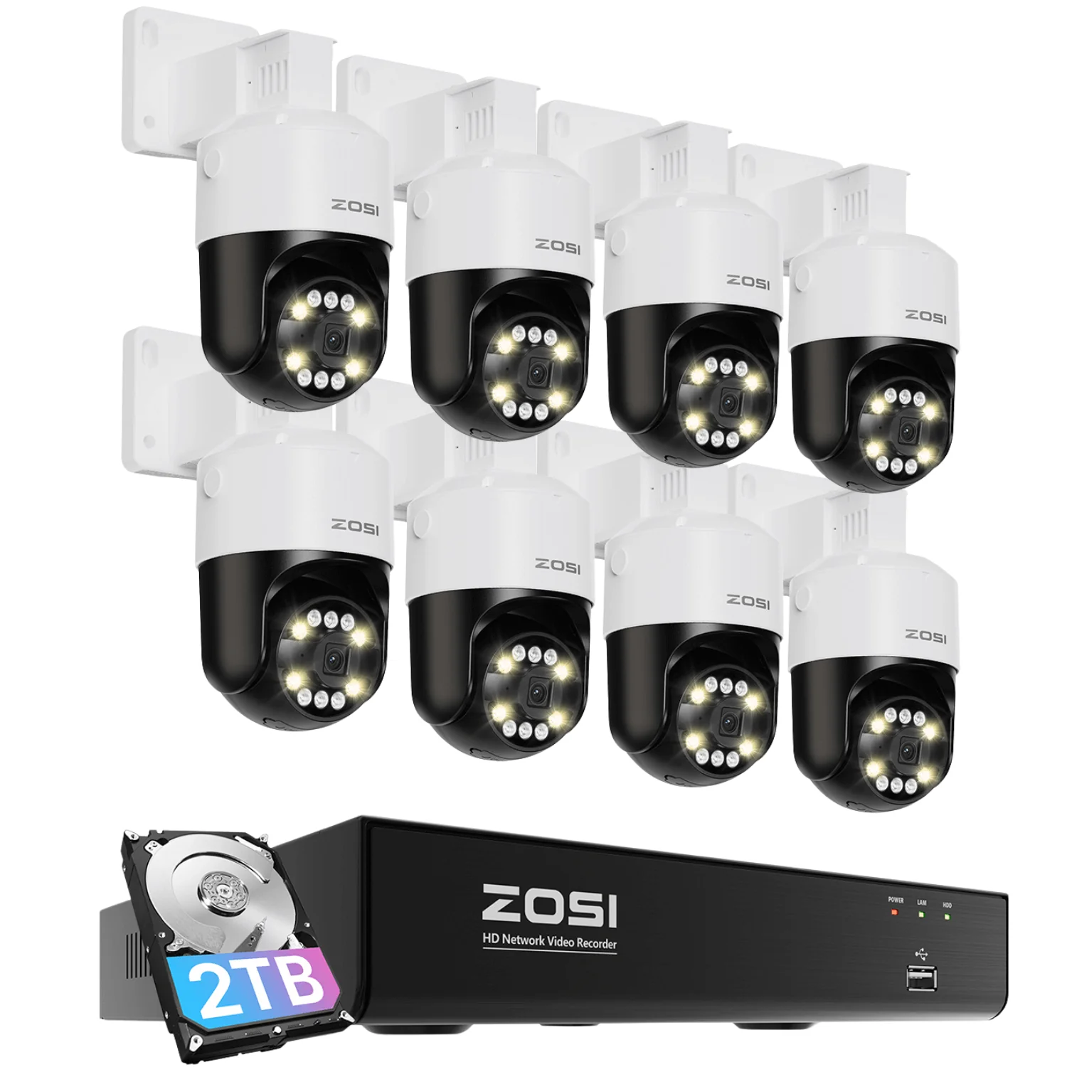 C296B 4K PTZ PoE Security Camera System + 4K 8CH NVR with 2TB Hard Drive - Image 21