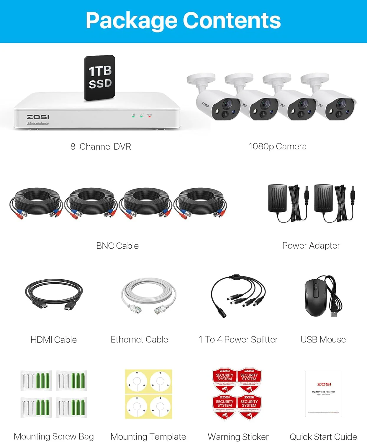 C303 1080P 8 Channel Security Camera System with Audio + 1TB HDD - Image 11