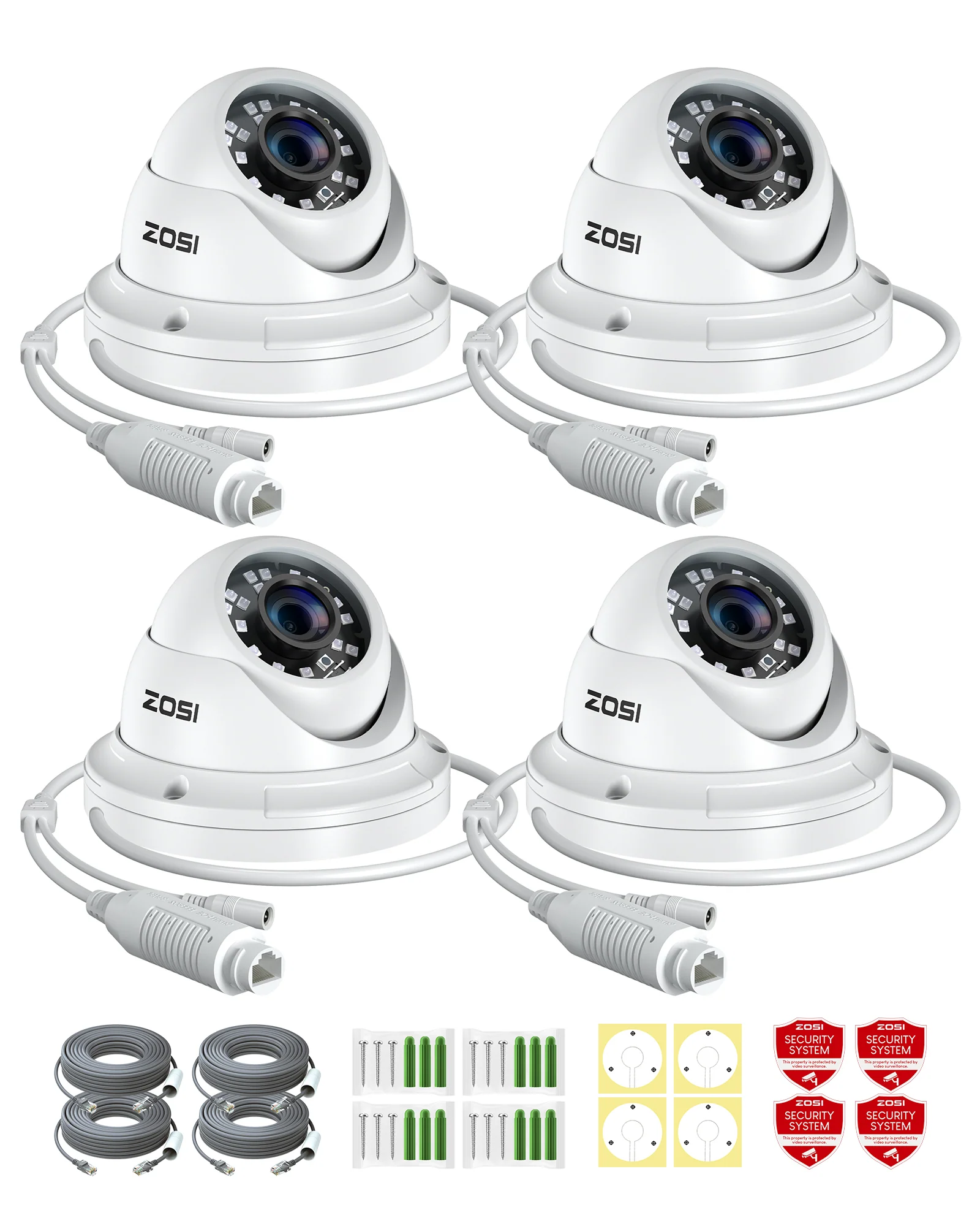 C429 2pack/4pack 5MP Add-on PoE Camera + 60ft Ethernet Cable - Image 7