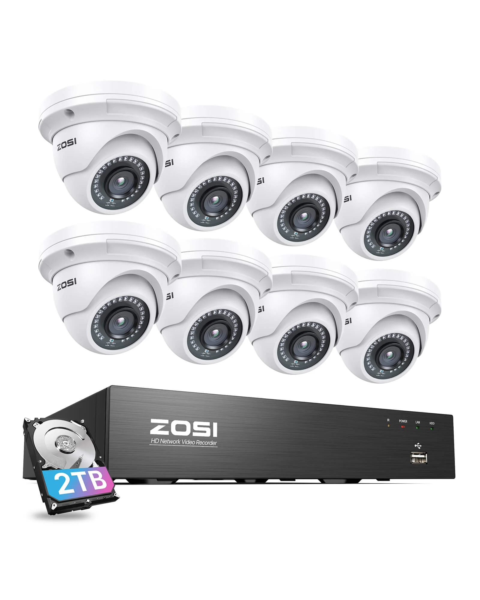 C429 5MP PoE Security System + 4K 8 Channel PoE NVR + 2TB Hard Drive - Image 16