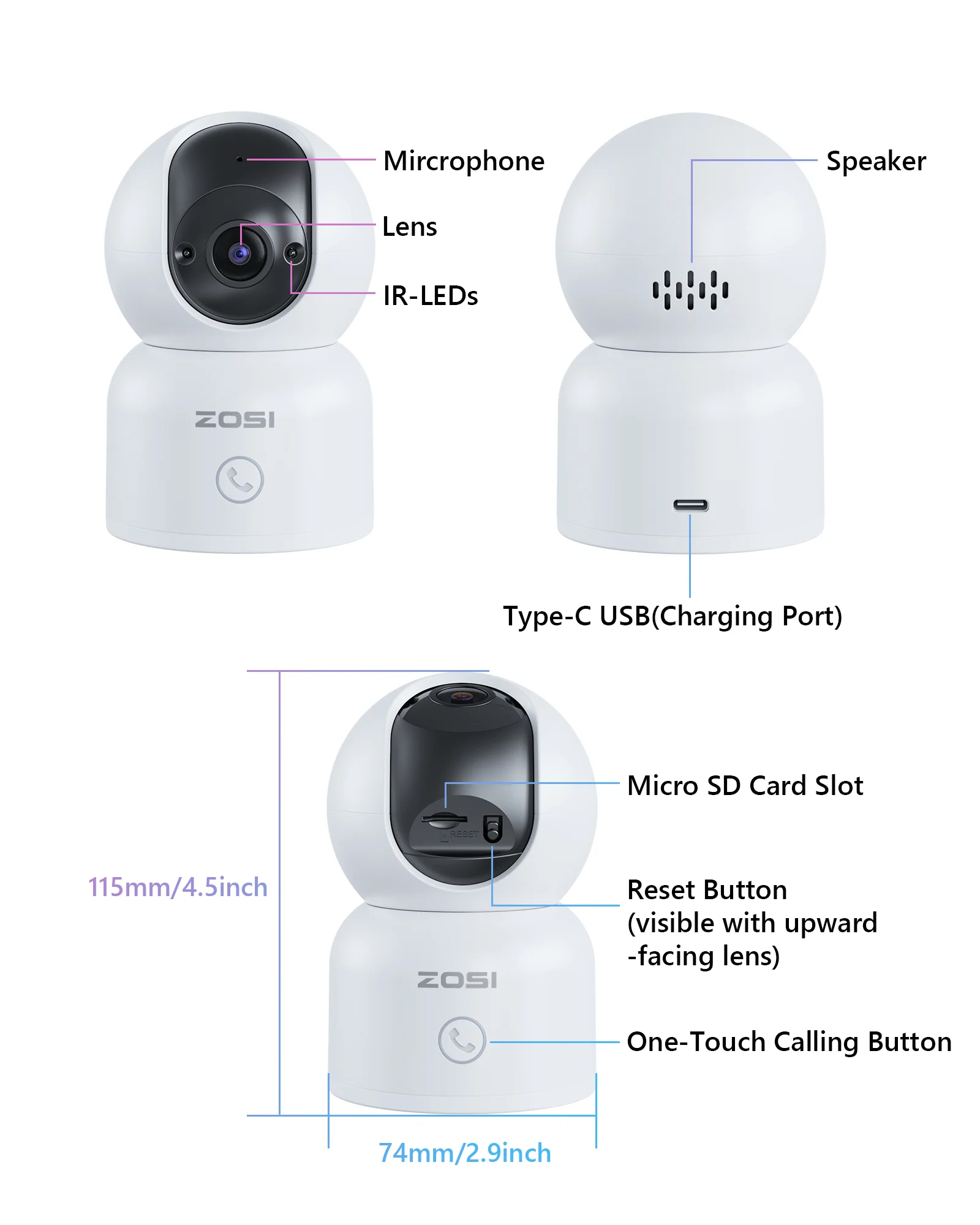 C518 4MP 2.4GHz/5GHz WiFi Security Camera + Max 256GB Local Storage - Image 10