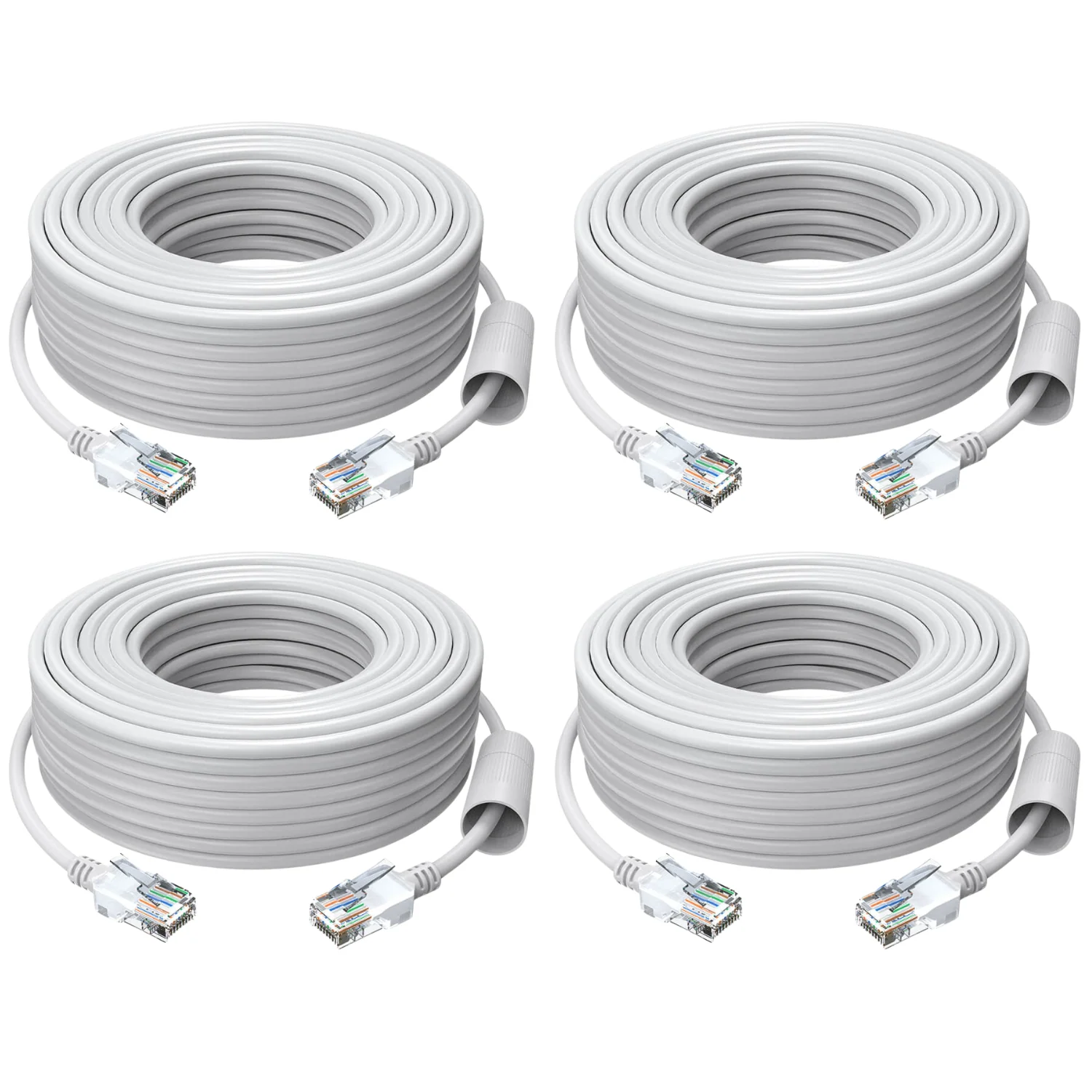 60ft/100ft/150ft Cat5e Ethernet Network Cable for PoE Camera - Image 3